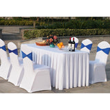 Pleated table skirt